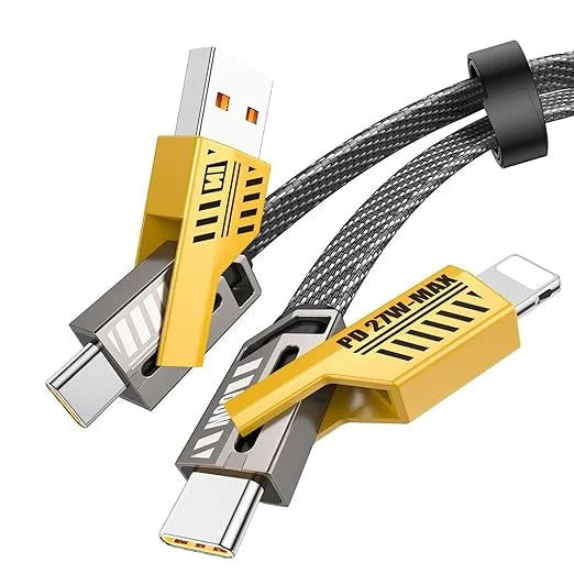 4 IN 1 CHARGING CABLE FOR ALL PHONE FROM APPLE TO SAMSUNG
