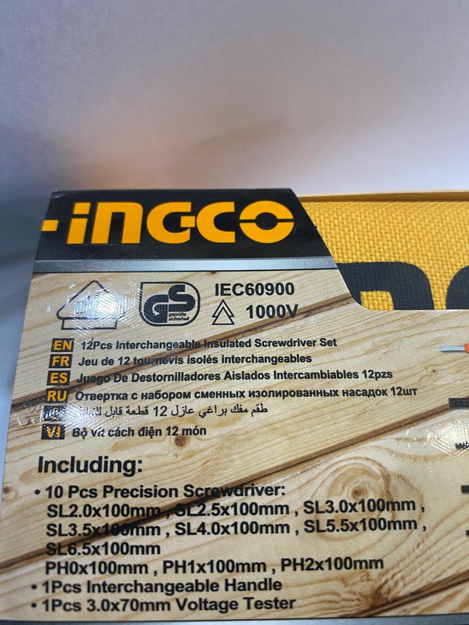 12pcs interchangeable insulated screwdriver set