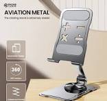 Metal Mobile Holder Mobile Stand Tablet Holder Stand Base 360 Rotatable Adjustable Foldable Cell Phone Holder