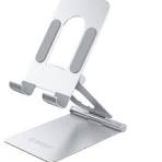 Metal Mobile Holder Mobile Stand Tablet Holder Stand Base 360 Rotatable Adjustable Foldable Cell Phone Holder