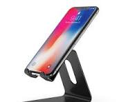 Metal Mobile Holder Mobile Stand Tablet Holder Stand Base 360 Rotatable Adjustable Foldable Cell Phone Holder